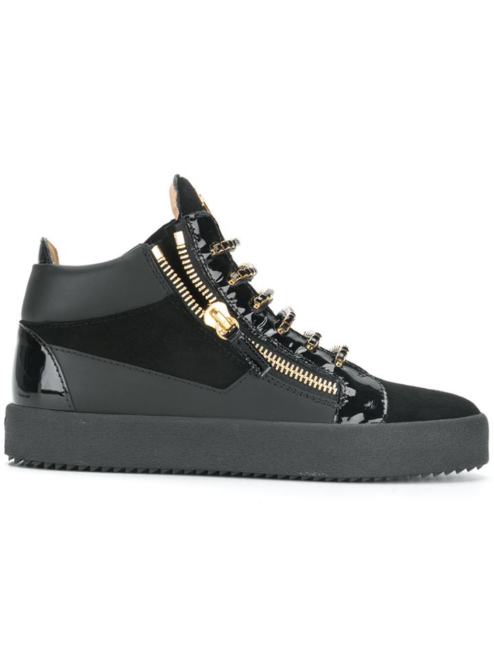 Giuseppe Zanotti Design Frankie Hi-top Sneakers - Black
