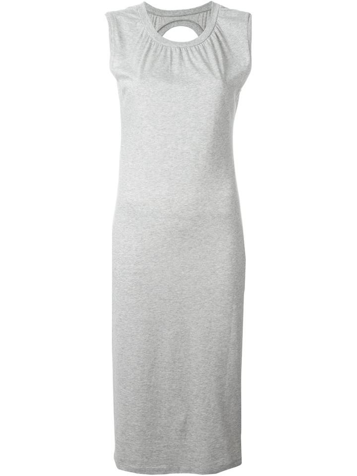 Mm6 Maison Margiela Open Back Sleeveless Jersey Dress