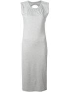 Mm6 Maison Margiela Open Back Sleeveless Jersey Dress