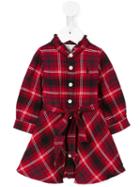 Ralph Lauren Kids - Plaid Shirt Dress - Kids - Cotton - 18 Mth, Toddler Girl's, Red
