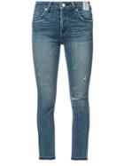 Amo Cropped Skinny Jeans - Blue