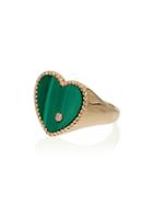 Yvonne Léon 18k Gold, Emerald And Diamond Ring - Gold/green