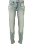 R13 Washed Skinny Jeans - Blue
