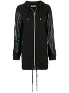 Versace Jeans Hooded Coat - Black