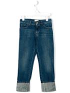 Gucci Kids Web Detail Jeans, Boy's, Size: 8 Yrs, Blue