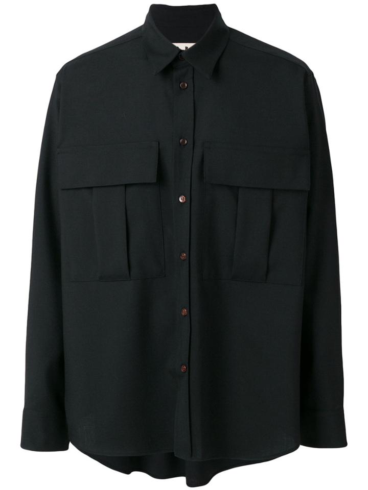 Marni Oversized Pocket Shirt - Black