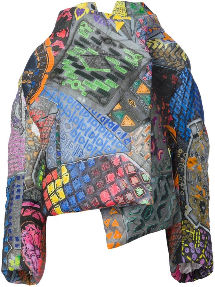 Vivienne Westwood Abstract Print Oversized Coat - Multicolour
