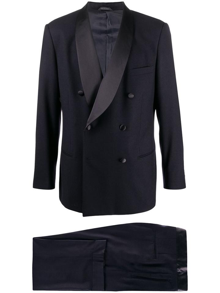 Giorgio Armani Two Piece Tuxedo Suit - Blue