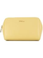 Furla Logo Make Up Bag - Yellow