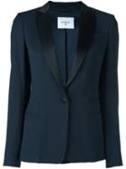 Dondup 'elysia' Blazer, Women's, Size: 42, Blue, Silk/polyester/spandex/elastane/virgin Wool