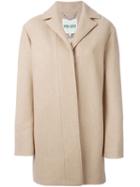 Kenzo Single Breasted Coat, Women's, Size: 40, Nude/neutrals, Polyamide/cotton/polyester