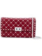 Valentino Free Rockstud Clutch - Red