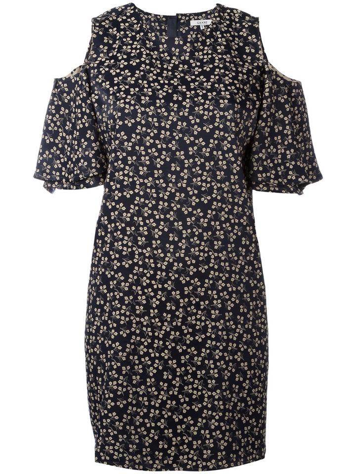 Ganni Total Eclipse Dress, Women's, Size: 40, Black, Polyester/spandex/elastane/viscose