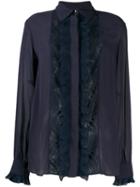 Just Cavalli Lace Panel Blouse - Blue