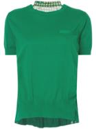 Sacai Shortsleeved Knit T-shirt - Green