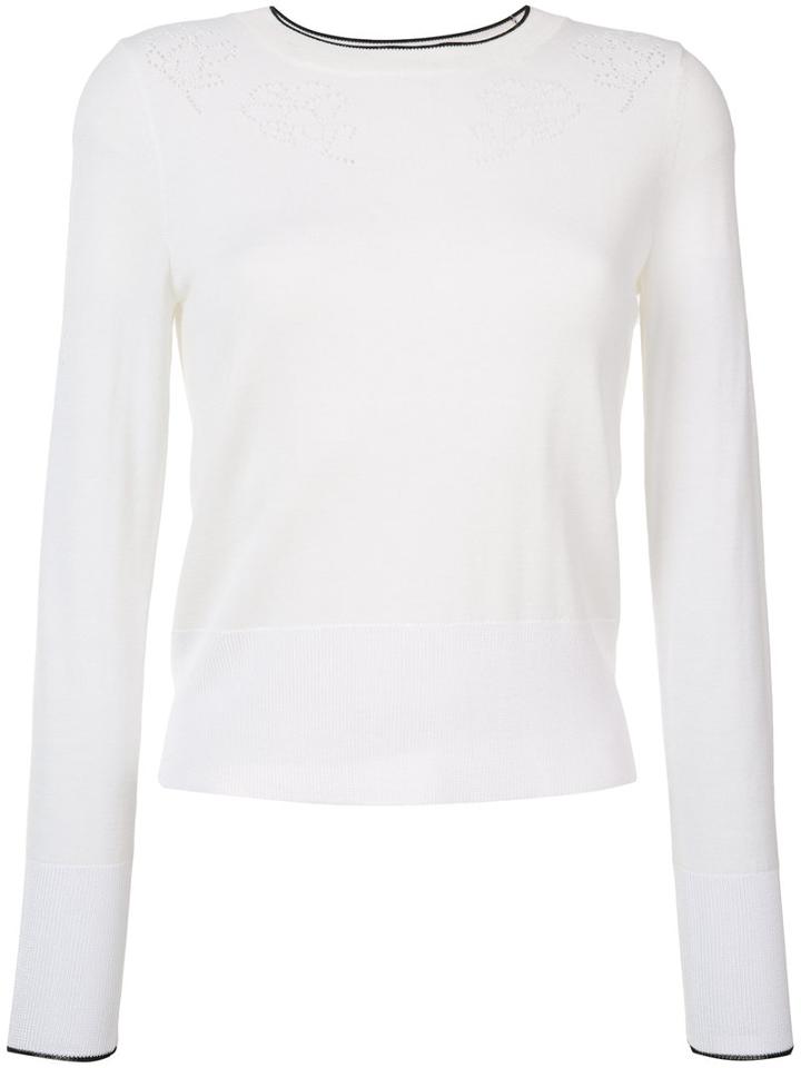 Rag & Bone Adriana Sweatshirt, Women's, Size: Small, White, Rayon/wool