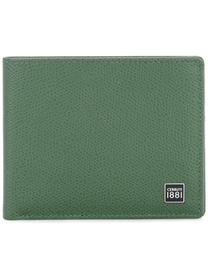 Cerruti 1881 Logo Plaque Billfold Wallet - Green