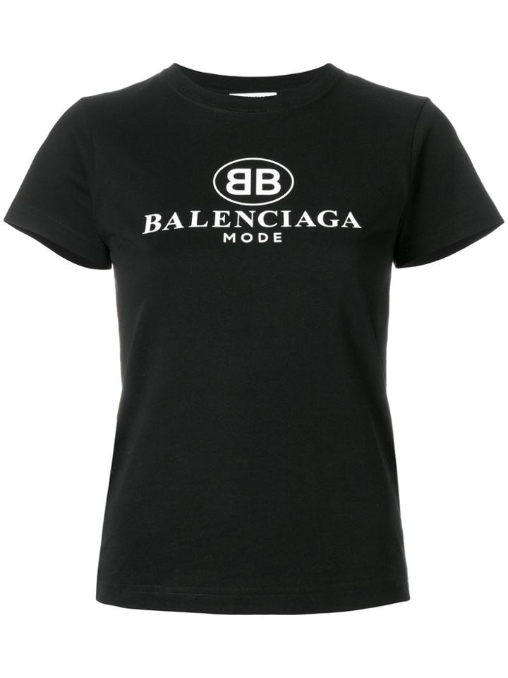Balenciaga Logo T-shirt - Black