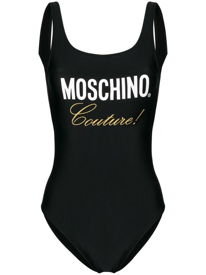 Moschino Couture! Logo Swimsuit - Black