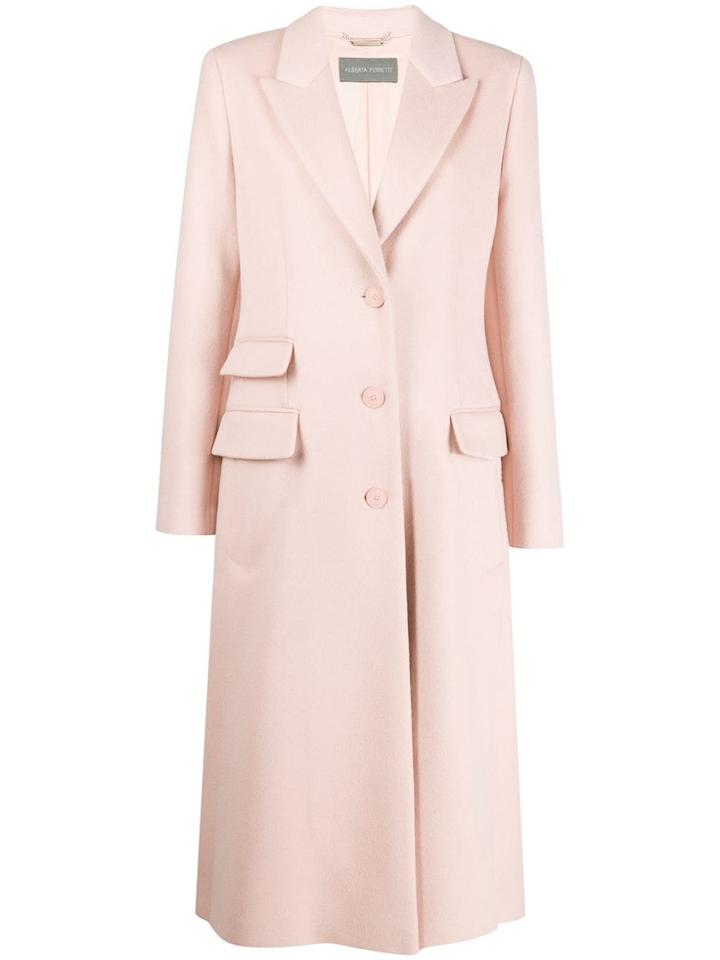 Alberta Ferretti Single-breasted Coat - Pink