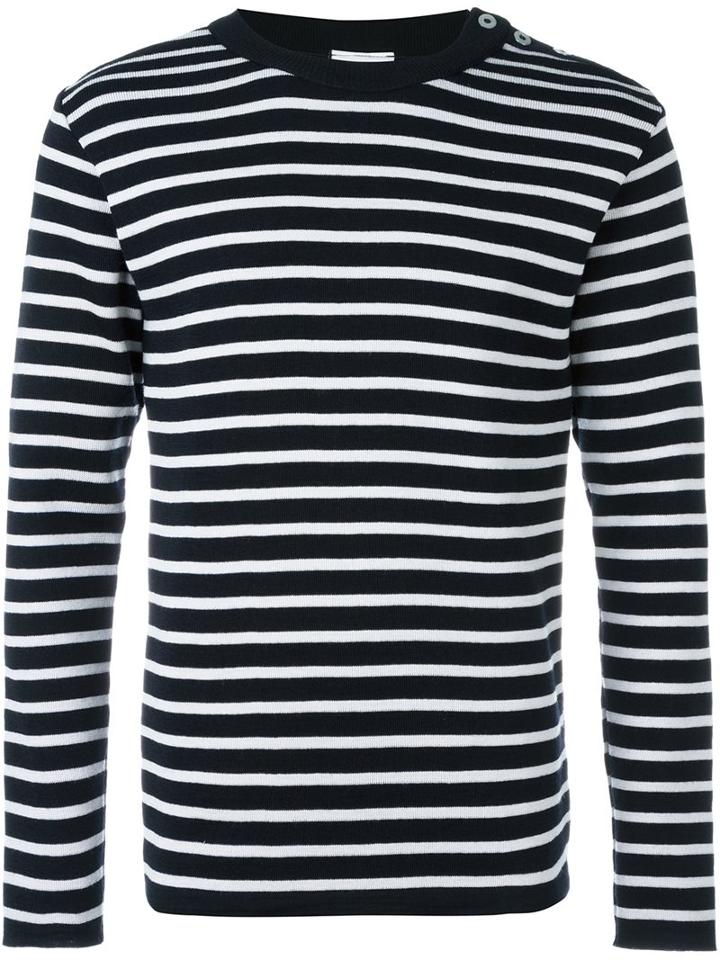 S.n.s. Herning 'naval' Jumper, Men's, Size: Large, Black, Virgin Wool