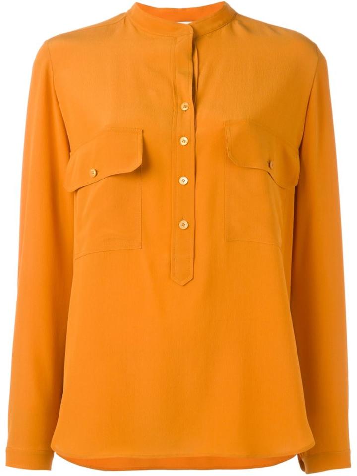 Stella Mccartney 'estelle' Shirt, Women's, Size: 38, Yellow/orange, Silk
