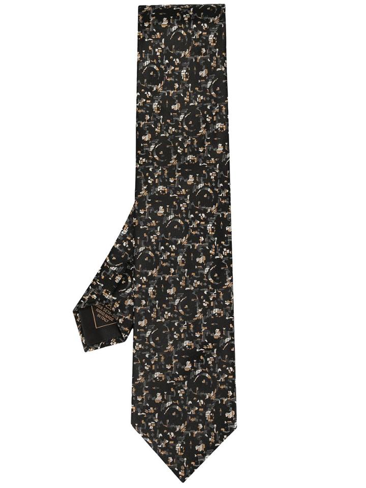 Brioni Patterned Tie - Black