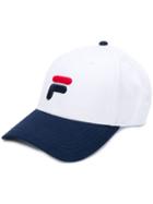 Fila Embroidered Logo Baseball Cap - White