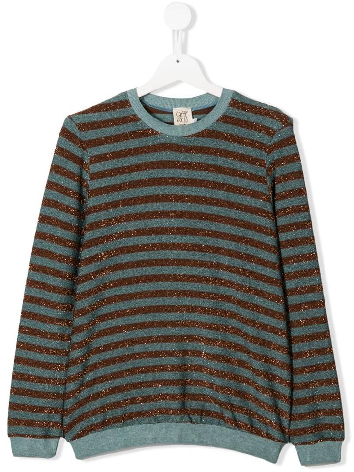 Caffe' D'orzo Striped Pattern Jumper - Blue
