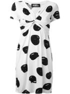 Jeremy Scott Twist Detail Printed Dress