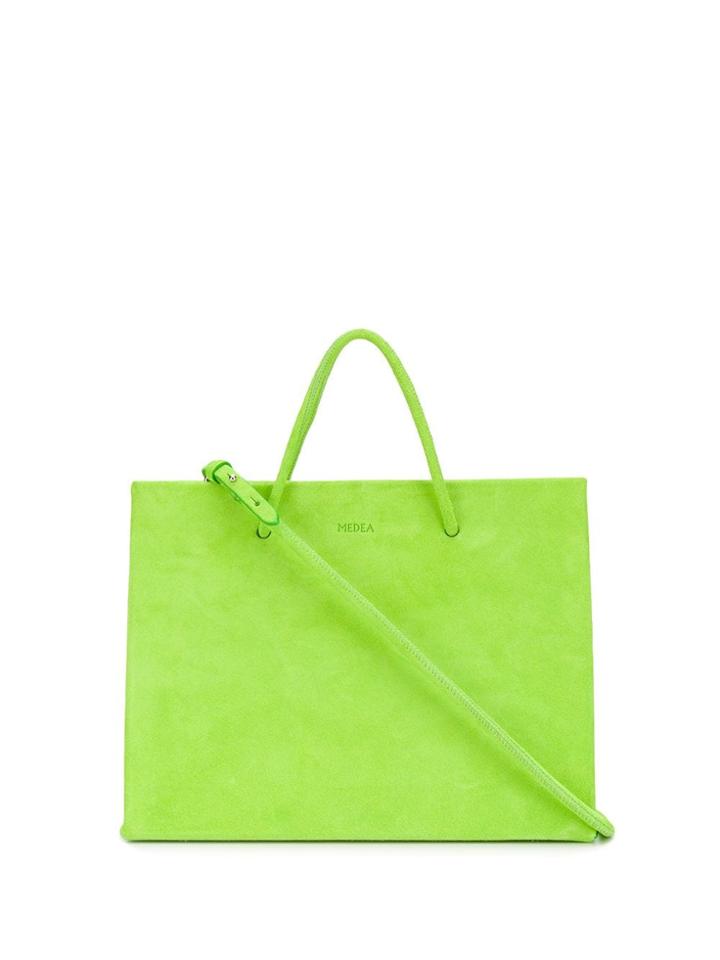 Medea Rectangular Shaped Tote - Green