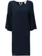Semicouture Ruffle Detail Dress - Blue