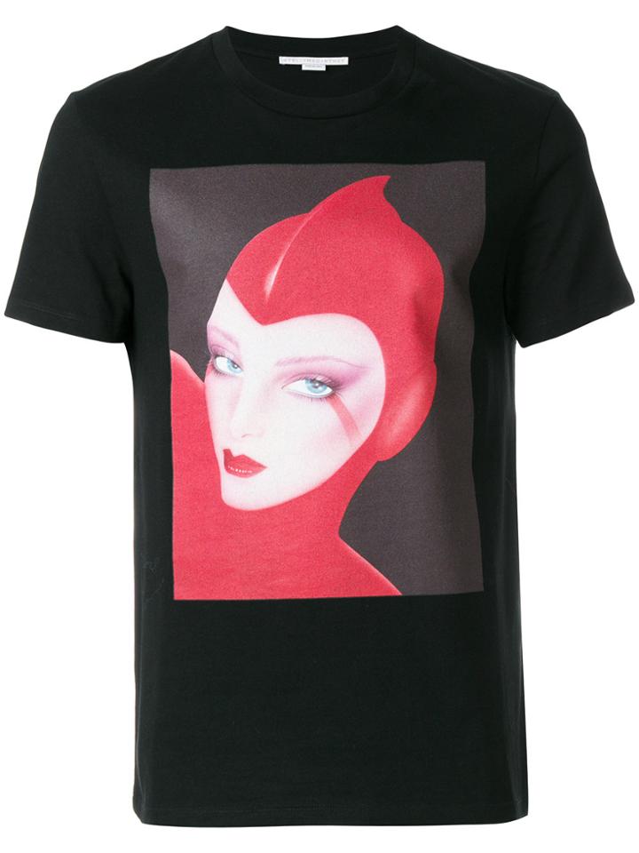 Stella Mccartney Front Printed T-shirt - Black