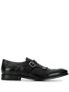 Henderson Baracco Fringe Monk Shoes - Black