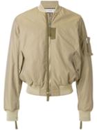 Jw Anderson Baseball Card Patch Bomber Jacket - Neutrals