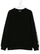Neil Barrett Kids Branded Sleeve Sweatshirt - Black