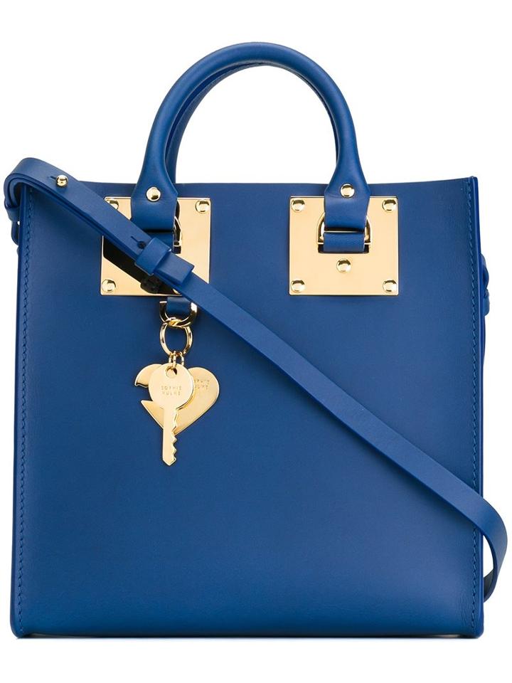 Sophie Hulme Key Detail Squared Tote, Women's, Blue