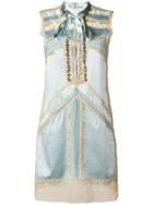 Ermanno Scervino Lace-embroidered Shift Dress - Blue