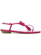 René Caovilla Jewelled Sandals - Pink & Purple