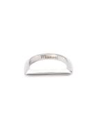 Miansai Silver Bar Ring, Women's, Size: 6, Grey