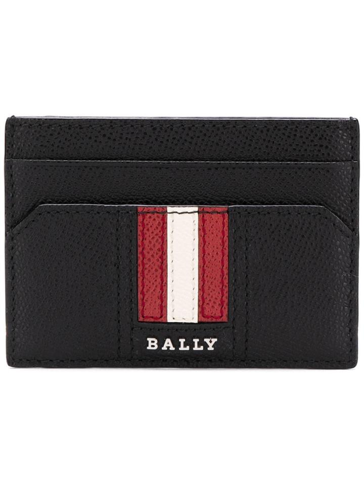 Bally Logo Stripe Cardholder - Black