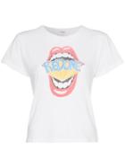 Re/done Redone Mouth Slim T-shirt - White