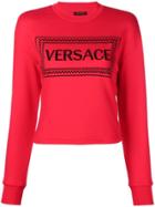 Versace Embroidered Logo Sweatshirt