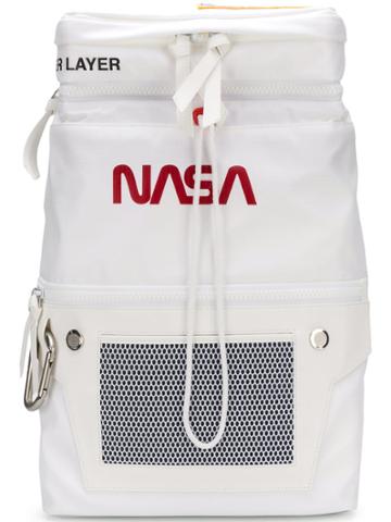 Heron Preston Nasa Print Backpack - White
