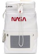Heron Preston Nasa Print Backpack - White