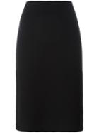 Armani Collezioni 'jersey' Skirt, Women's, Size: 46, Black, Acrylic/polyamide/wool