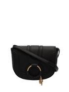 Chloé Hana Ring Detail Shoulder Bag - Black
