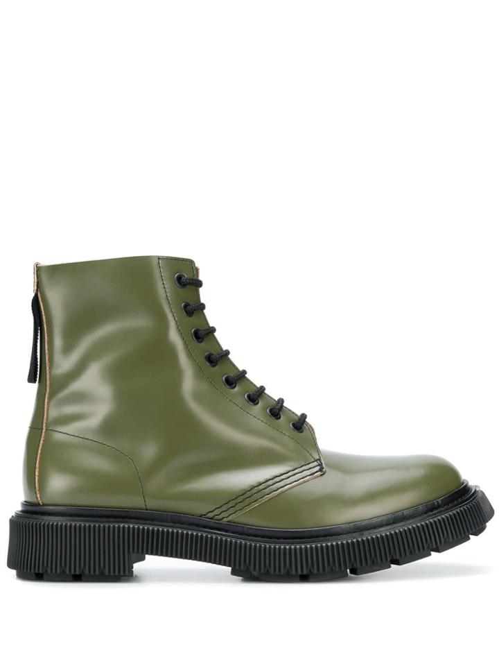 Adieu Paris X Études Lace-up Boots - Green