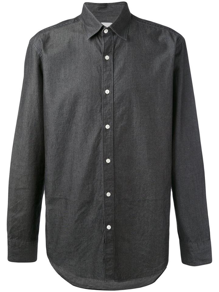 Hardy Amies Denim Twill Shirt - Grey