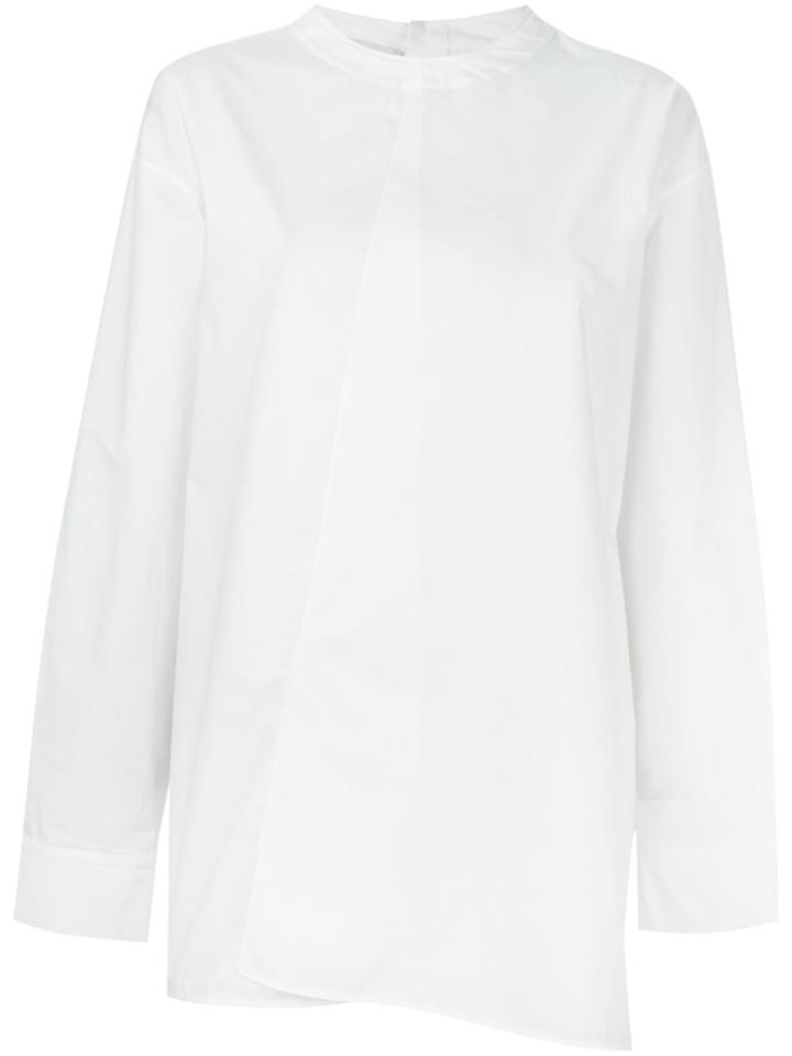 Marni Wrap-style Boxy Blouse - White